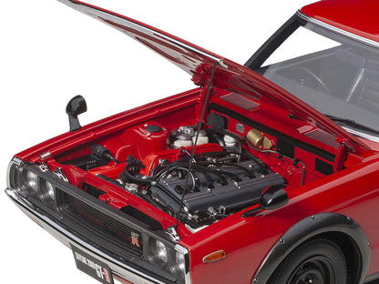 Nissan Skyline 2000GT-R (KPGC110) RHD (Right Hand Drive) Red 1/18 Model Car by Autoart