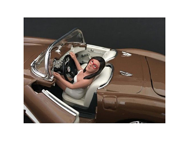 Female Driving Figurine for 1/18 Scale Models by American Diorama