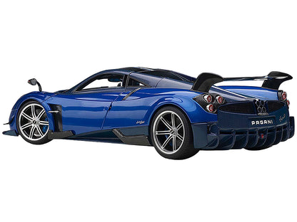 Pagani Huayra BC Blu Francia / Candy Blue Metallic with Carbon Accents 1/18 Model Car by Autoart