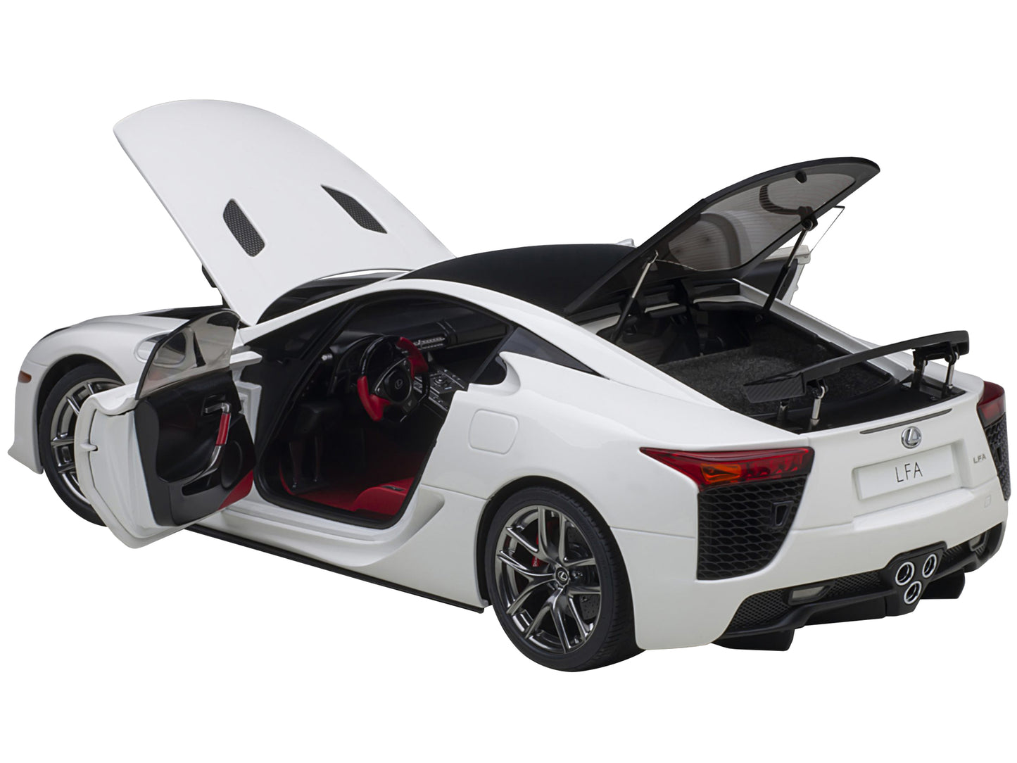 Lexus LFA Whitest White with Carbon Top 1/18 Model Car by Autoart