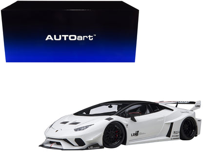 Lamborghini Huracan GT "LB-Silhouette Works" White with Black 1/18 Model Car by Autoart