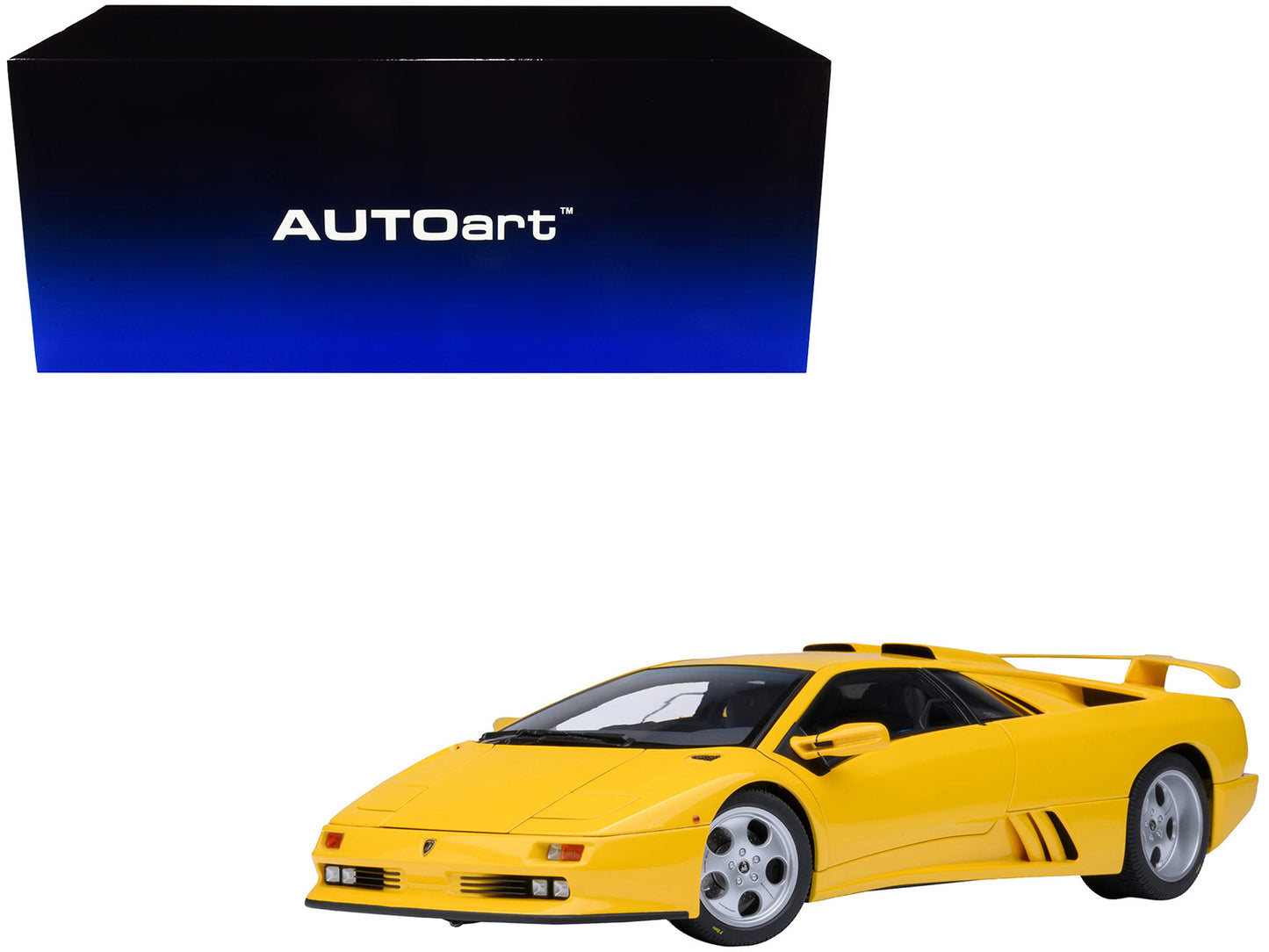 Lamborghini Diablo SE30 Jota Superfly Yellow 1/18 Model Car by Autoart