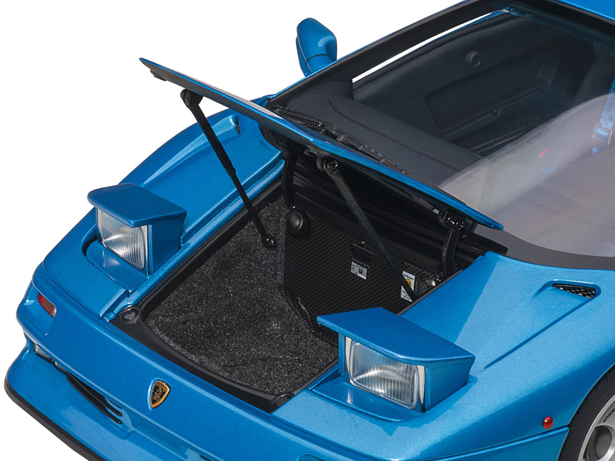 Lamborghini Diablo SE30 Blu Sirena Blue Metallic 1/18 Model Car by Autoart