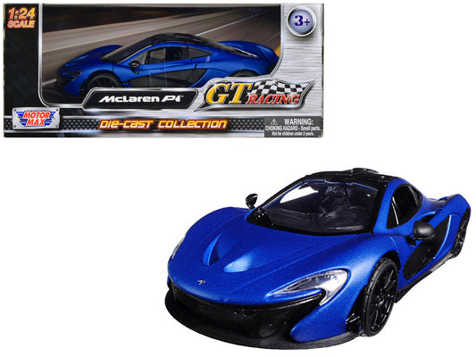 McLaren P1 Matt Metallic Blue 1/24 Diecast Model Car by Motormax