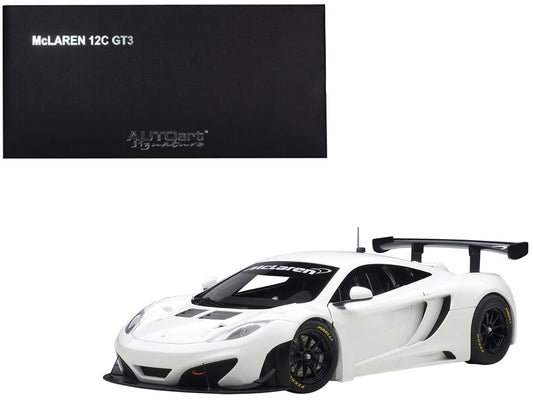 Mclaren 12C GT3 White 1/18 Diecast Model Car by Autoart