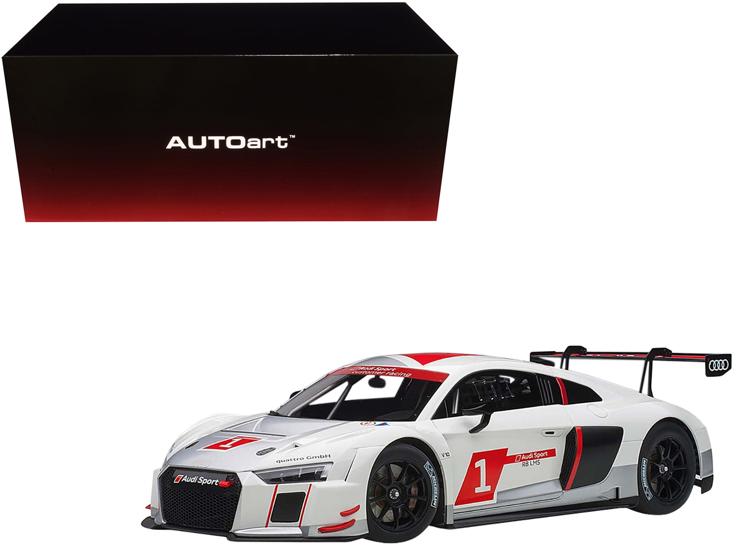 Audi R8 FIA GT GT3 #1 2016 Geneva Presentation Car 1/18 Model Car by Autoart