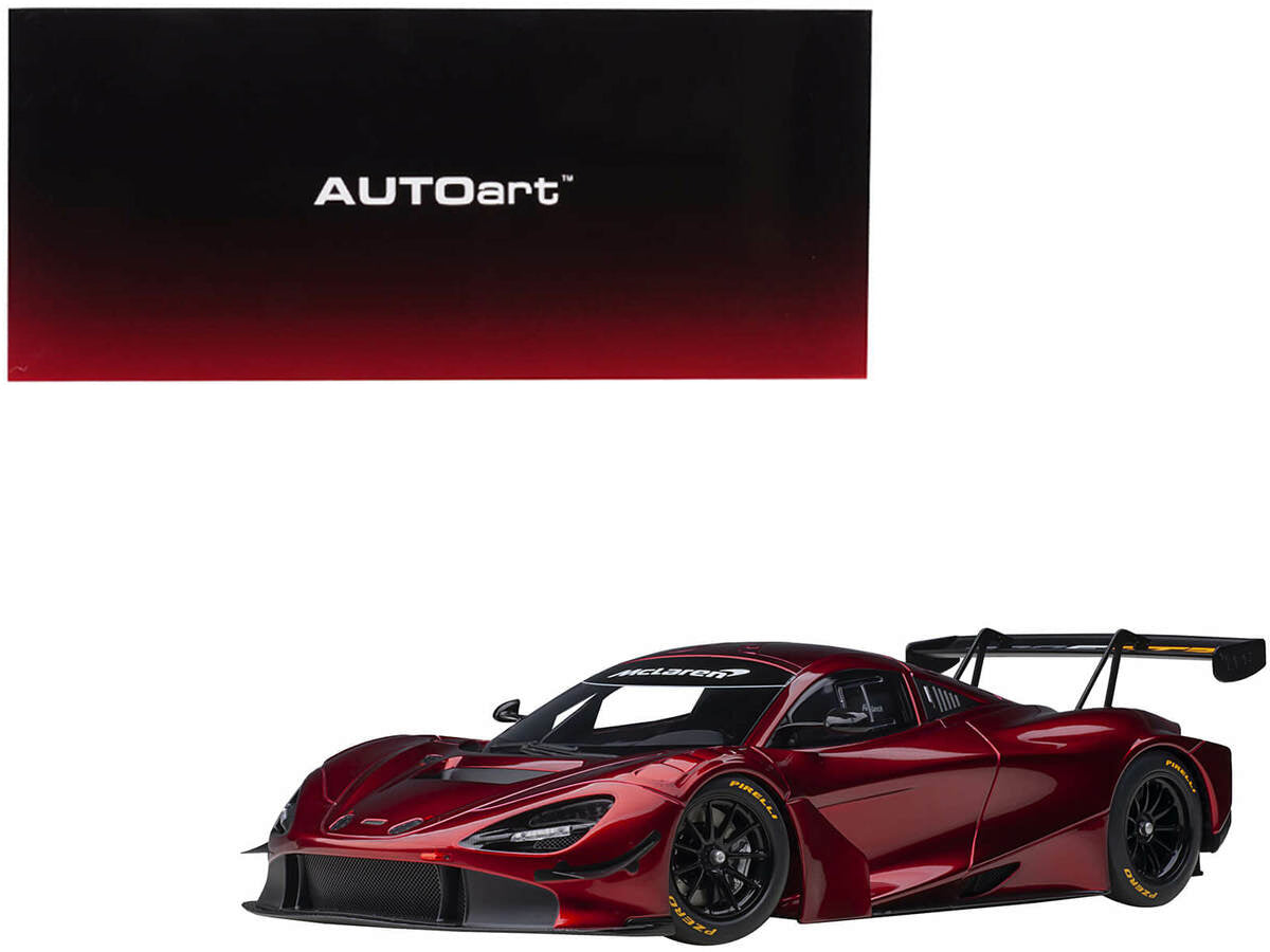 McLaren 720S GT3 Volcano Red Metallic 1/18 Model Car by Autoart