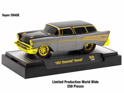 "Ground Pounders" 6 Cars Set Release 28 IN DISPLAY CASES Limited Edition 1/64 Diecast Model Cars by M2 Machines