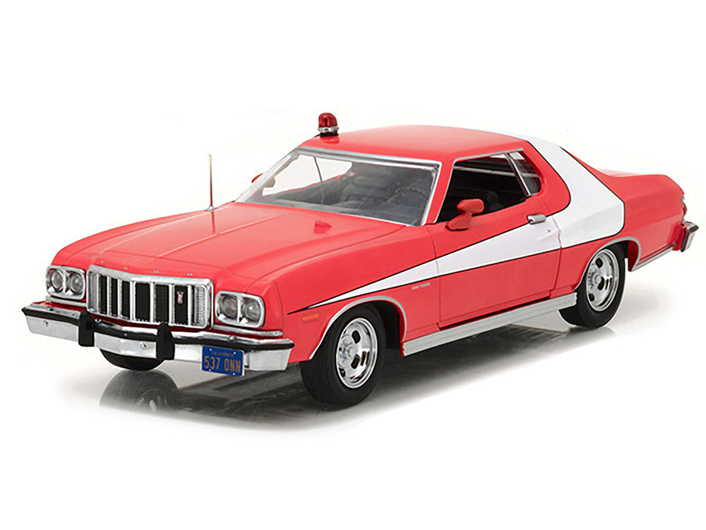 1976 Ford Gran Torino Red with White Stripes "Starsky and Hutch" (1975-1979) TV Series 1/24 Diecast Model Car by Greenlight