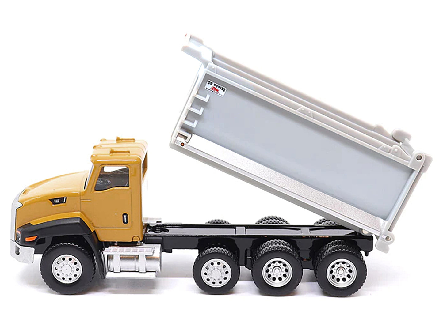 CAT Caterpillar CT660 Dump Truck Yellow and Gray 1/64 Diecast Model by Diecast Masters