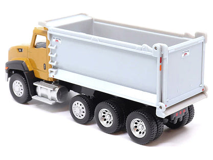 CAT Caterpillar CT660 Dump Truck Yellow and Gray 1/64 Diecast Model by Diecast Masters