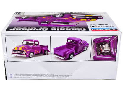 Level 4 Model Kit 1955 Ford F-100 Street Rod Pickup Truck "Classic Cruiser" 1/24 Scale Model by Revell