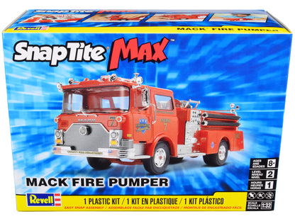 Level 2 Snap Tite Max Model Kit Mack Fire Pumper Truck 1/32 Scale Model by Revell