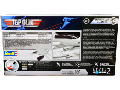 Level 2 Easy-Click Model Kit Maverick's F-14 Tomcat Jet "Top Gun" (1986) Movie 1/72 Scale Model by Revell