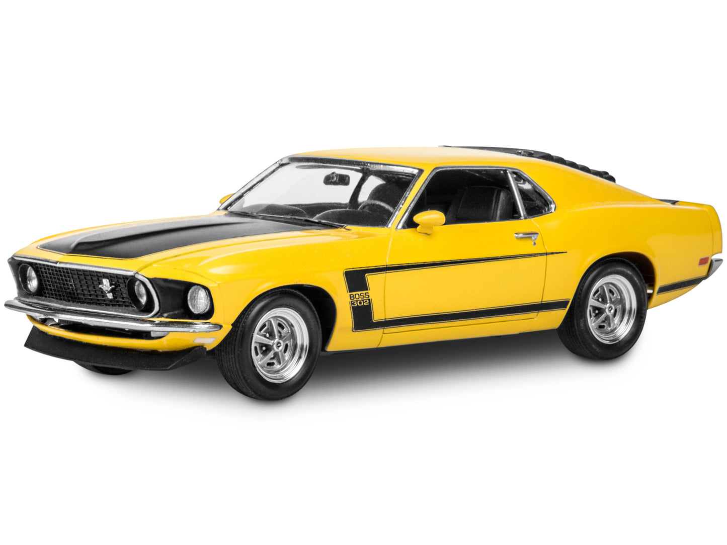 Level 4 Model Kit 1969 Ford Mustang Boss 302 1/25 Scale Model by Revell