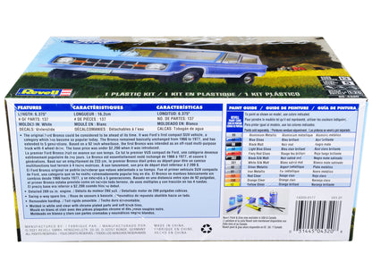 Level 5 Model Kit Ford Bronco 1/25 Scale Model by Revell