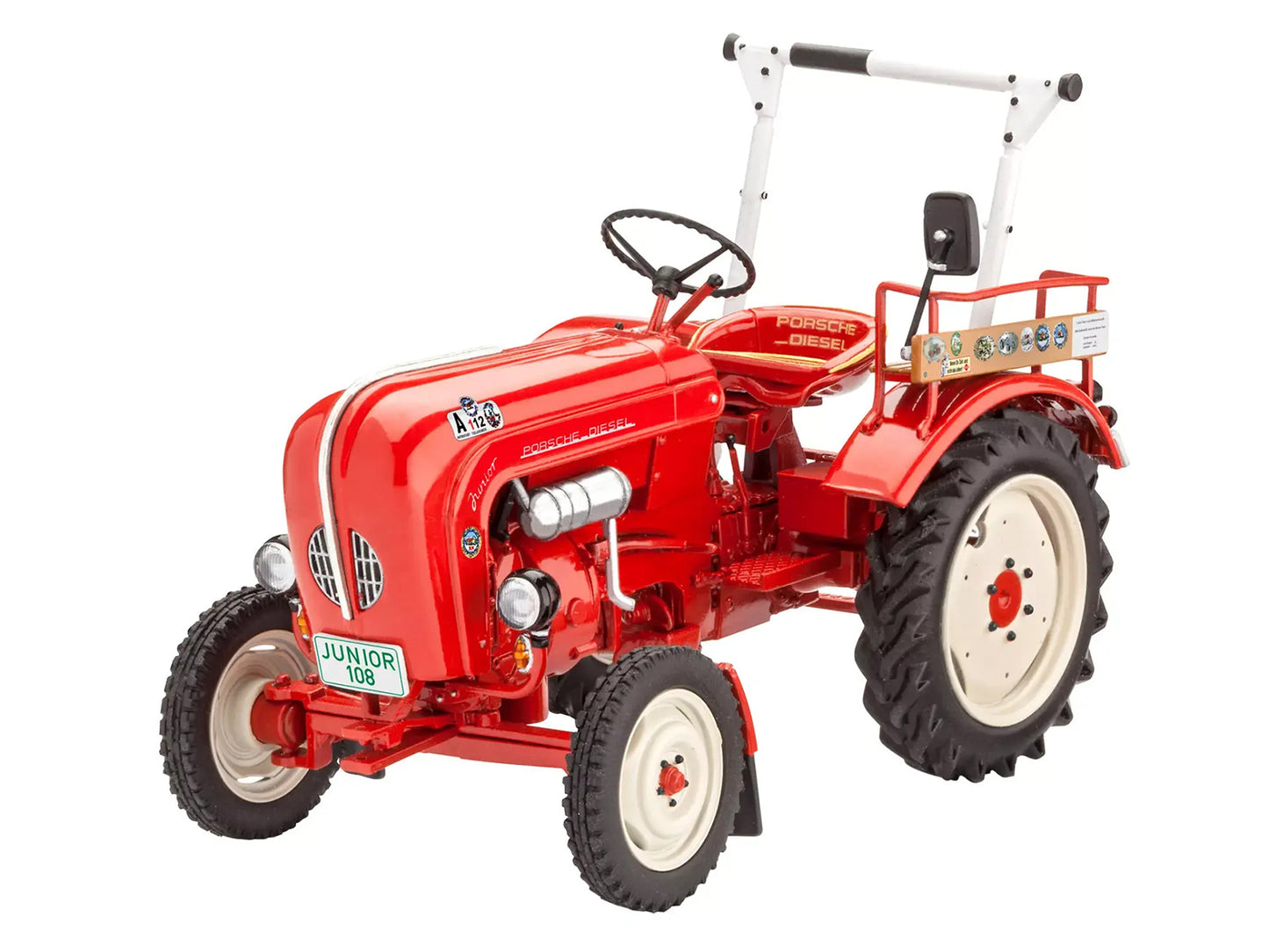 Level 4 Model Kit Porsche Diesel Junior 108 Tractor "Farm Tractor Series" 1/24 Scale Model by Revell