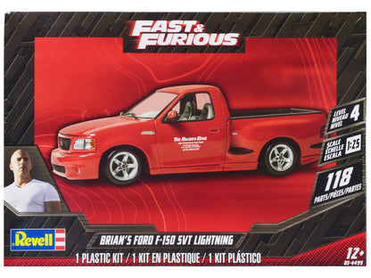 Level 4 Model Kit Brian’s Ford F-150 SVT Lightning Pickup Truck "Fast and Furious" 1/25 Scale Model by Revell