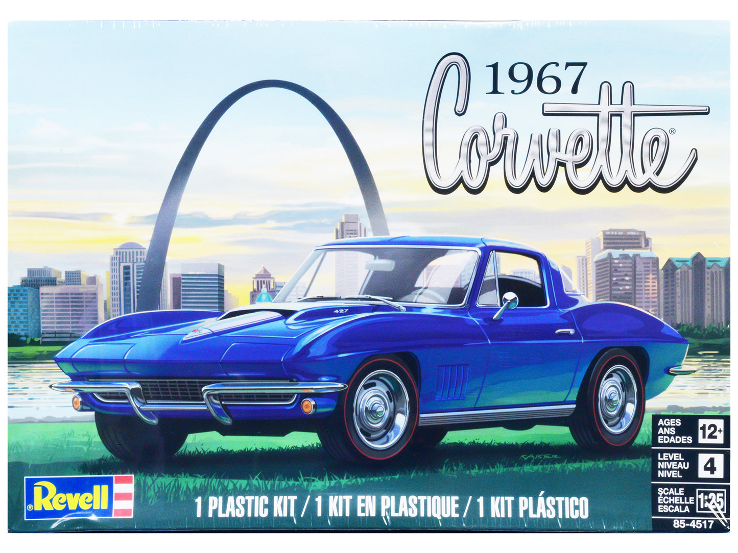 Level 4 Model Kit 1967 Chevrolet Corvette Sport Coupe 1/25 Scale Model by Revell