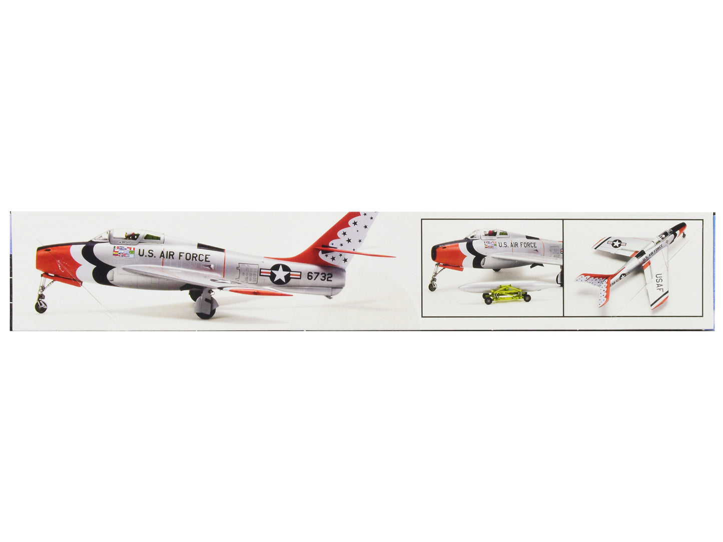 Level 4 Model Kit Republic F-84F Thunderstreak Aircraft "US Air Force Thunderbirds" "Monogram" Series 1/48 Scale Model by Revell