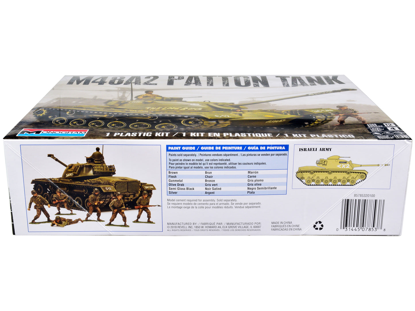 Level 4 Model Kit M48A2 Patton Tank 1/35 Scale Model by Revell