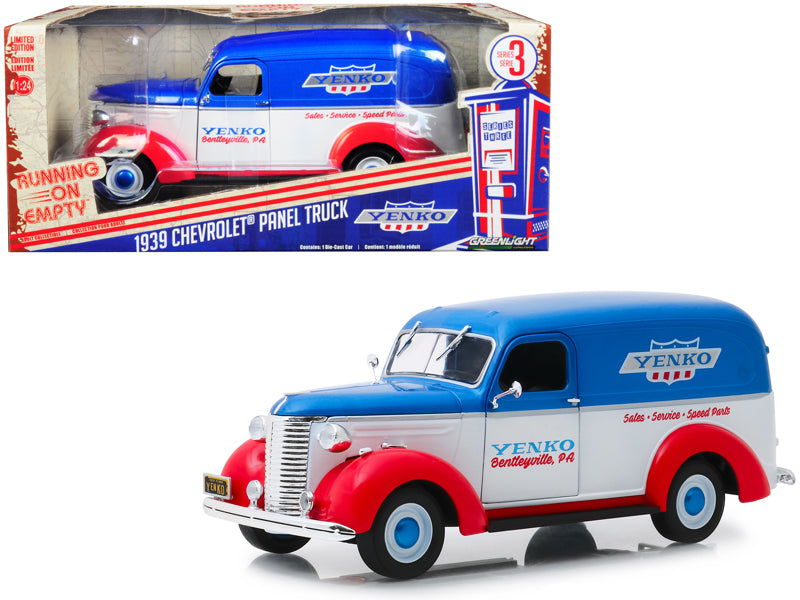 1939 Chevrolet Panel Truck "Yenko Sales and Service" "Running on Empty" Series 3 1/24 Diecast Model Car by Greenlight