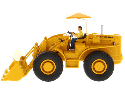 CAT Caterpillar 966A Wheel Loader Yellow with Operator "Vintage Series" 1/50 Diecast Model by Diecast Masters