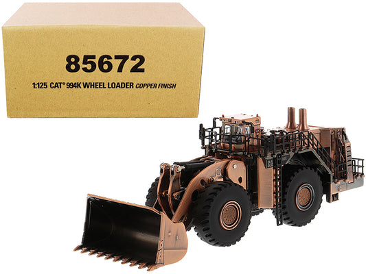 CAT Caterpillar 994K Wheel Loader Copper Finish "Elite Series" 1/125 Diecast Model by Diecast Masters