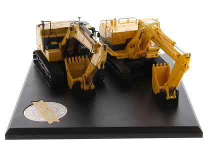 CAT Caterpillar 225 Hydraulic Escavator and CAT Caterpillar 323 Next Generation Hydraulic Escavator Set of 2 pieces "Evolution Series" 1/50 Diecast Models by Diecast Masters