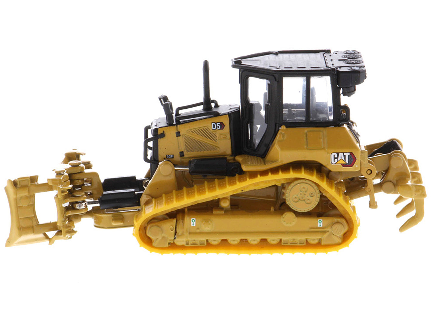 CAT Caterpillar D5 Track-Type Dozer Yellow with Fine Grading Undercarriage and Foldable Blade "High Line Series" 1/87 (HO) Scale Diecast Model by Diecast Masters