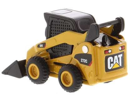 CAT Caterpillar 272C Skid Steer Loader Yellow "Micro-Constructor" Series Diecast Model by Diecast Masters