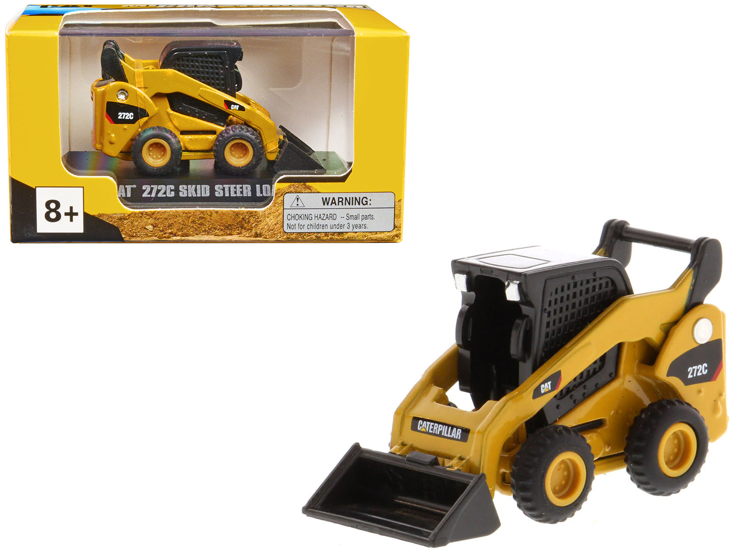 CAT Caterpillar 272C Skid Steer Loader Yellow "Micro-Constructor" Series Diecast Model by Diecast Masters