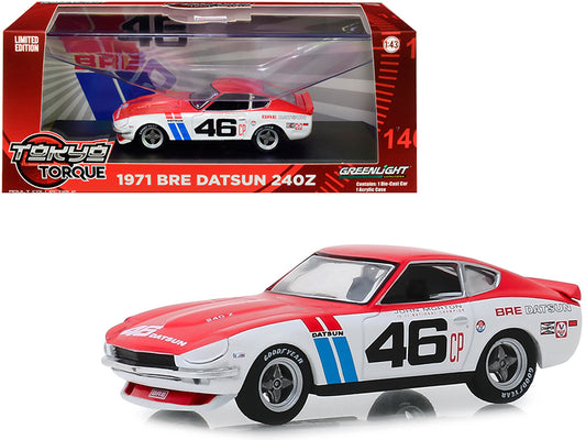 1971 Datsun 240Z #46 John Morton "Brock Racing Enterprises" (BRE) "Tokyo Torque" Series 1/43 Diecast Model Car by Greenlight