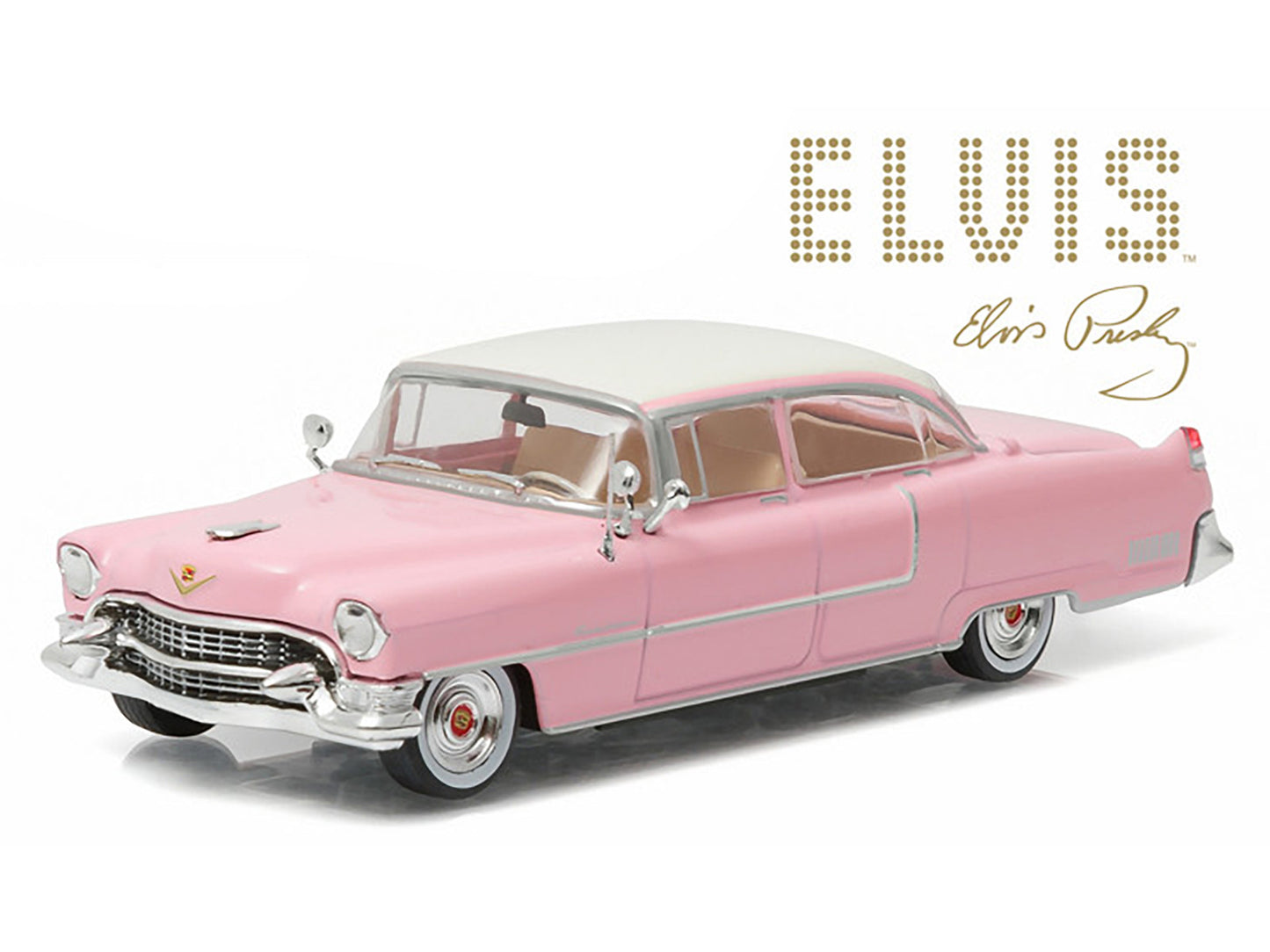 Elvis Presley 1955 Cadillac Fleetwood Series 60 "Pink Cadillac" (1935-1977) 1/43 Diecast Model Car by Greenlight