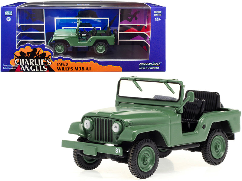 1952 Willys M38 A1 Matt Green "Charlie's Angels" (1976-1981) TV Series 1/43 Diecast Model Car by Greenlight