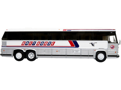 MCI MC-12 Coach Classic Bus "Grey Goose Lines" Destination: Winnipeg (Manitoba Canada) "Vintage Bus & Motorcoach Collection" 1/87 Diecast Model by Iconic Replicas