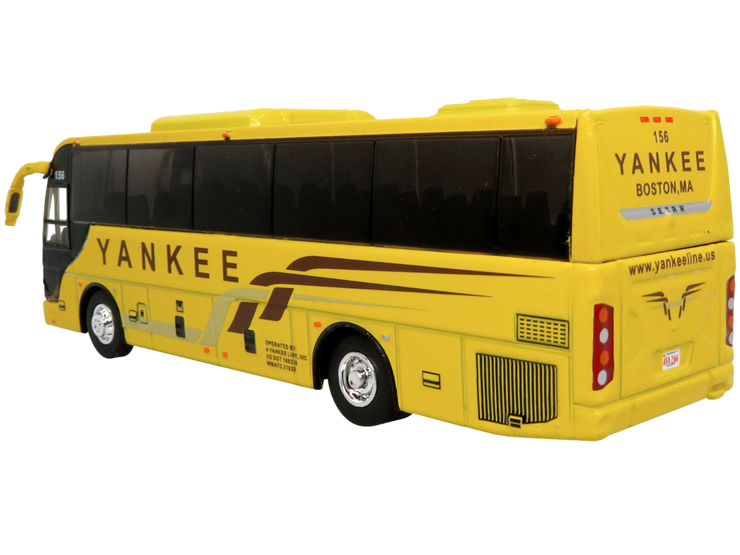 TEMSA TS 35E Coach Bus Yellow "Yankee Trails" "The Bus & Motorcoach Collection" 1/87 Diecast Model by Iconic Replicas