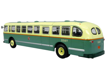 1952 CCF-Brill CD-44 Transit Bus CTA (Chicago Transit Authority) Chicago Surface Lines "Kimball-Peterson" "Vintage Bus & Motorcoach Collection" 1/87 (HO) Diecast Model by Iconic Replicas