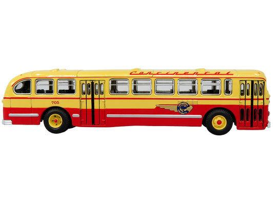 1952 CCF-Brill CD-44 Transit Bus Continental Trailways "Dallas" "Vintage Bus & Motorcoach Collection" 1/87 (HO) Diecast Model by Iconic Replicas