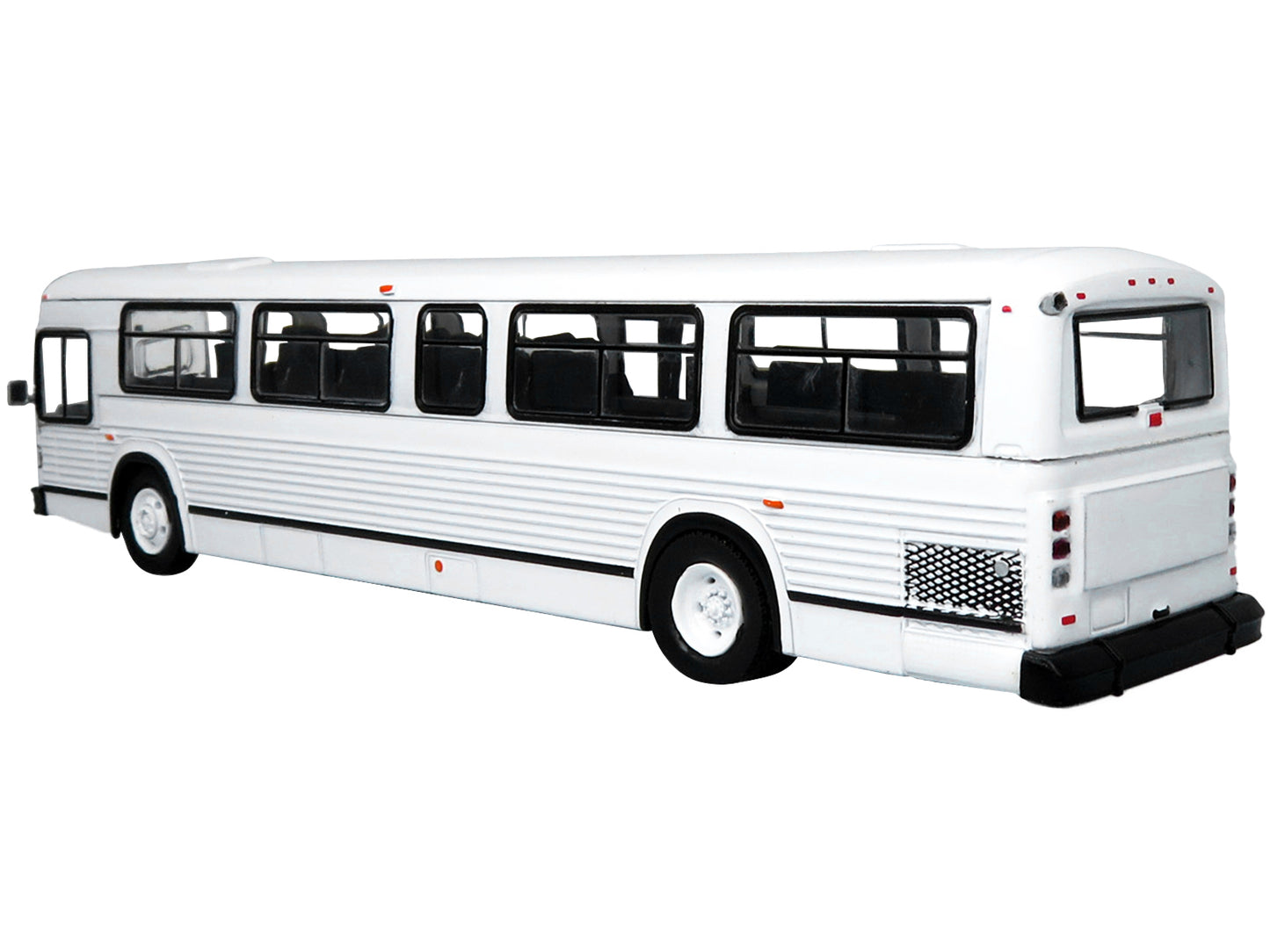 MCI Classic City Bus Plain White "Vintage Bus & Motorcoach Collection" 1/87 Diecast Model by Iconic Replicas