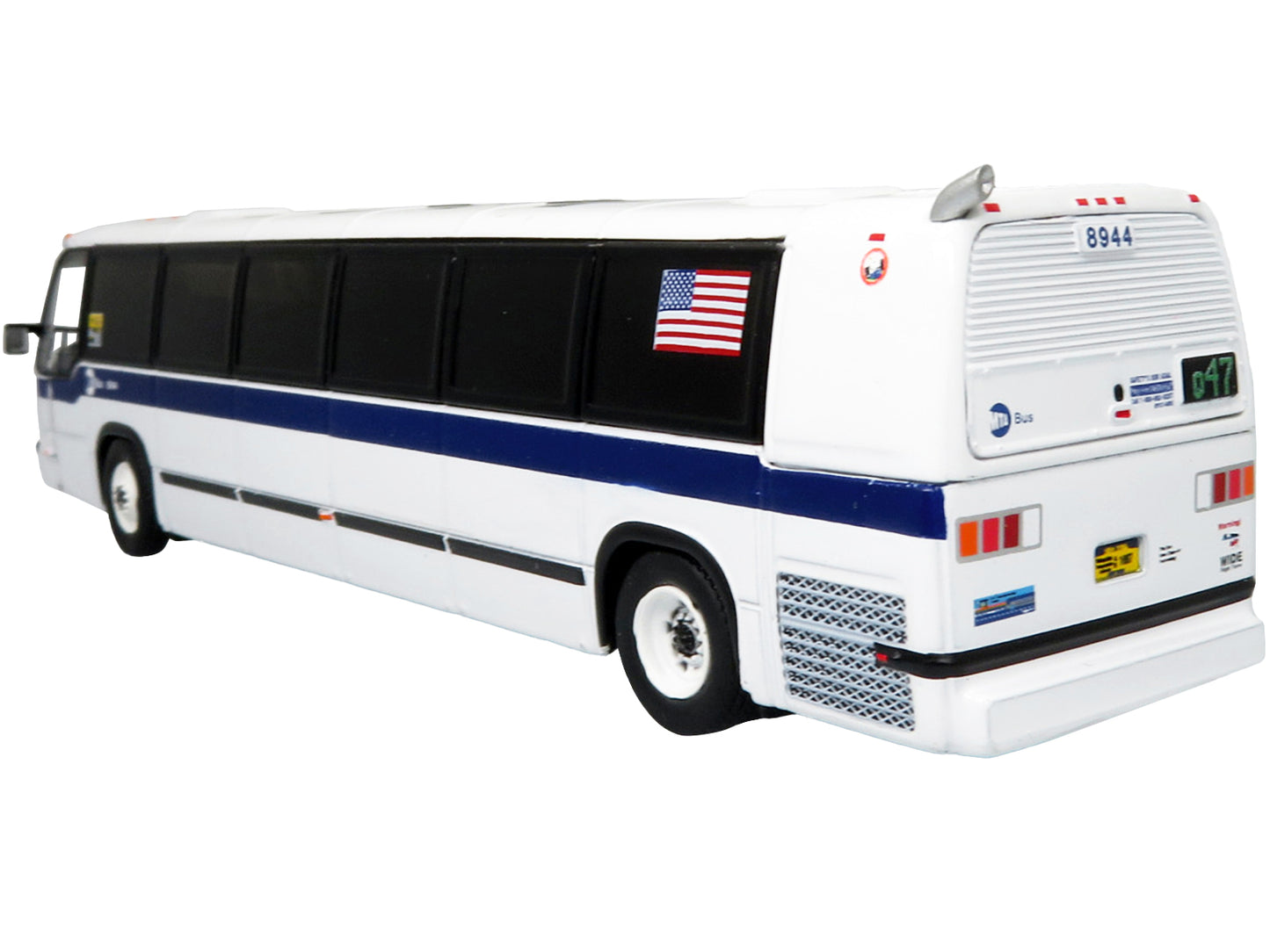 TMC RTS Transit Bus MTA New York "47 LaGuardia Airport Marine Air Term" "MTA New York City Bus" Series 1/87 Diecast Model by Iconic Replicas