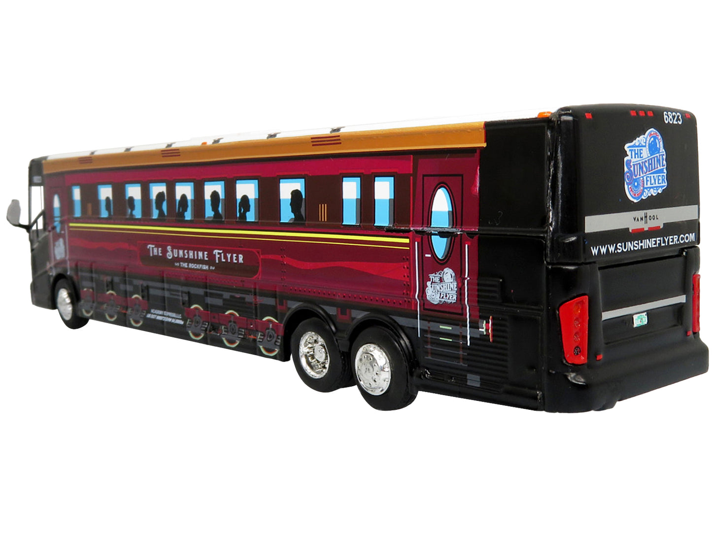 Van Hool CX-45 Coach Bus Academy Bus Lines "The Sunshine Flyer: The Rockfish" 1/87 Diecast Model by Iconic Replicas