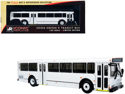 2006 Orion V Transit Bus Blank White Limited Edition "The Vintage Bus and Motorcoach Collection" 1/87 (HO) Diecast Model by Iconic Replicas