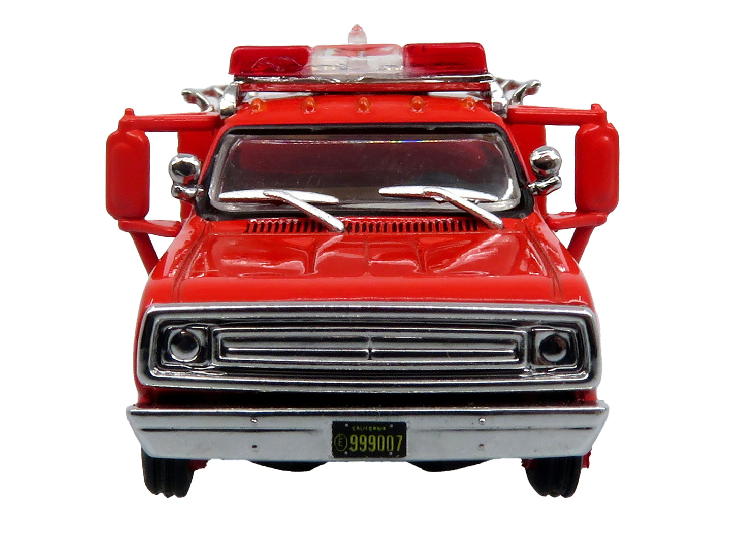 1974 Dodge D-300 Rescue Unit "Los Angeles County Fire Department Squad 51" Red "5 Alarm" Series Limited Edition 1/87 (HO) Diecast Model by Iconic Replicas