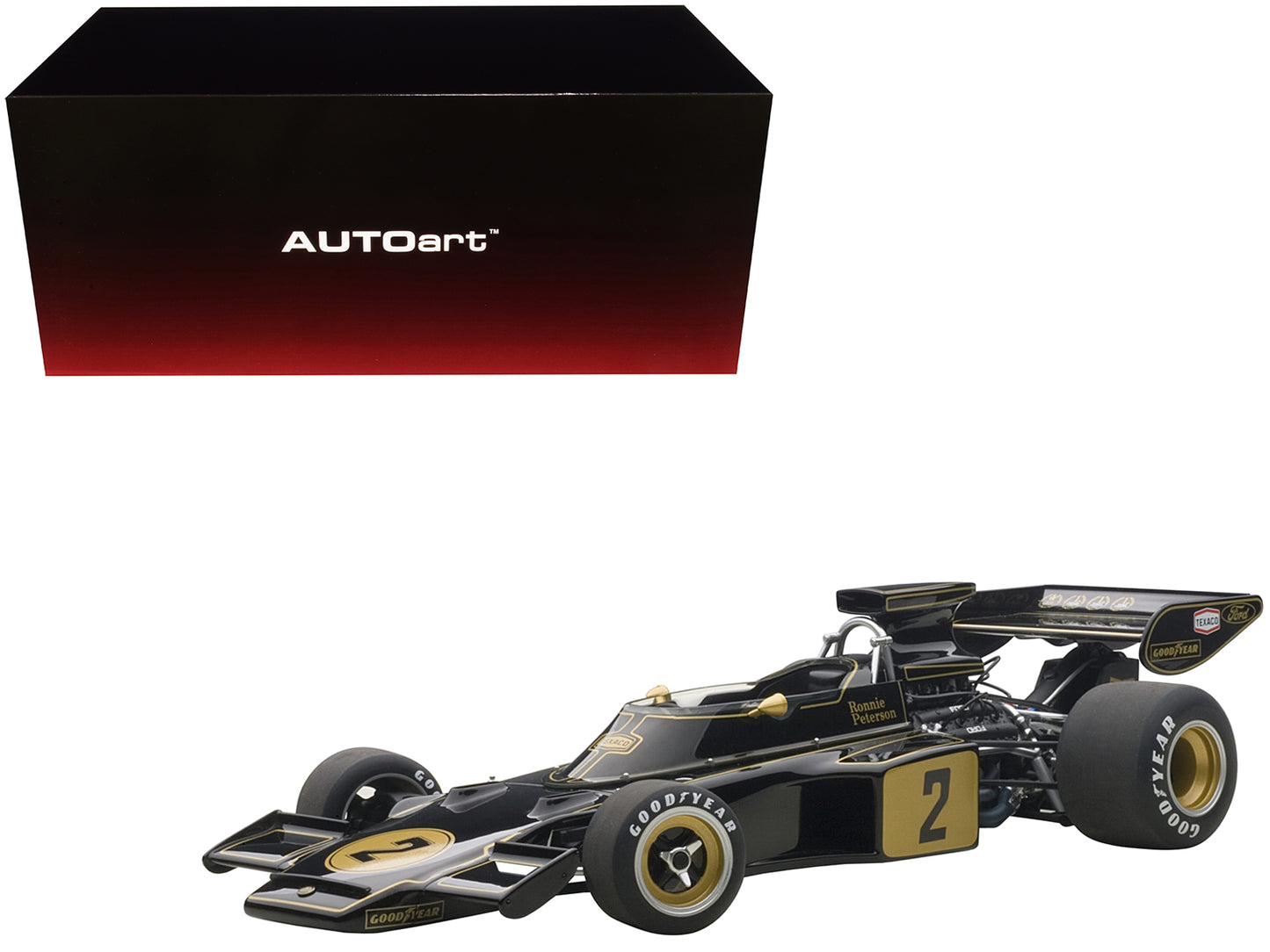 Lotus 72E 1973 Ronnie Peterson #2 1/18 Model Car by Autoart