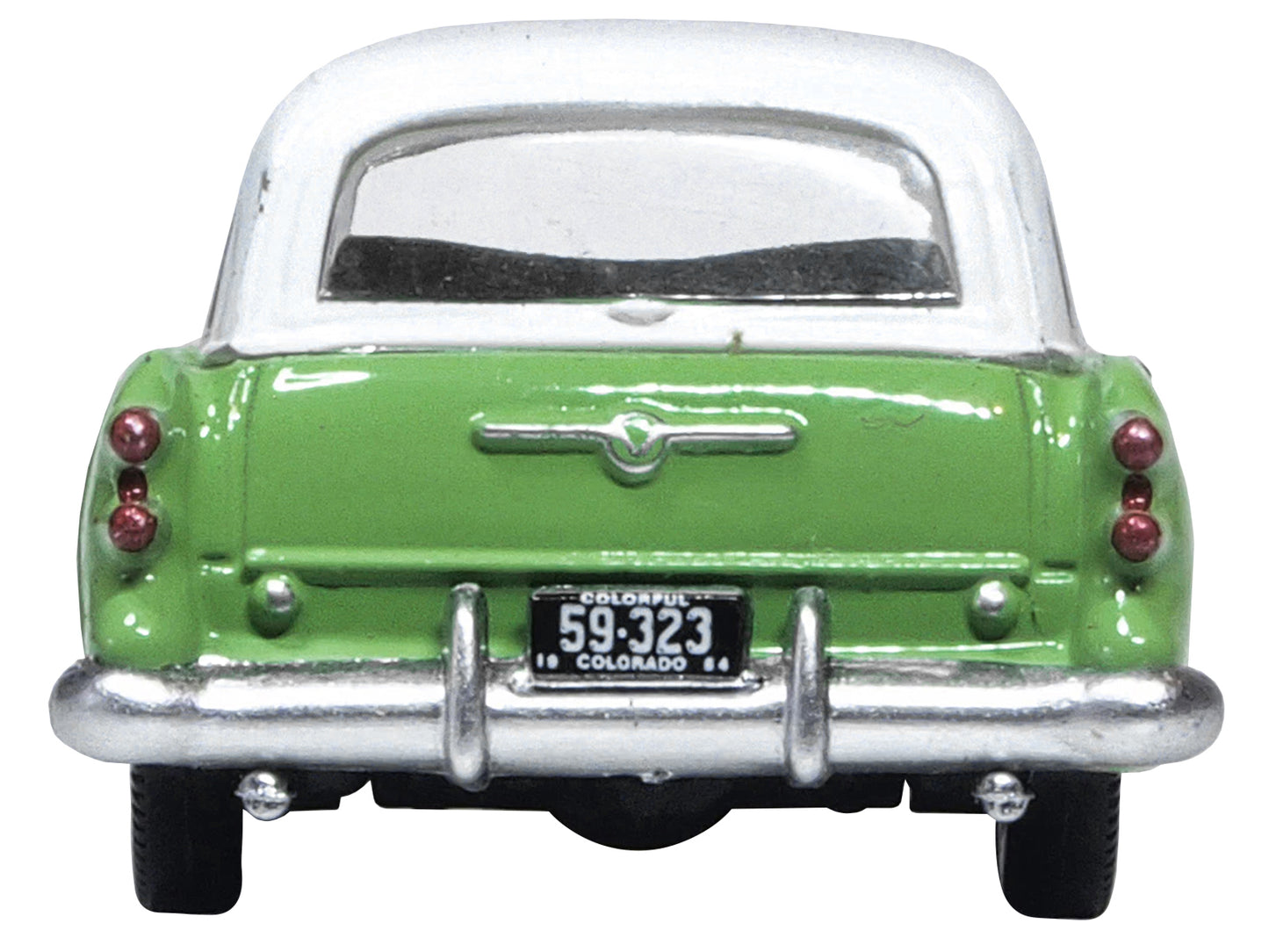 1954 Buick Century Estate Wagon Willow Green and White 1/87 (HO) Scale Diecast Model Car by Oxford Diecast