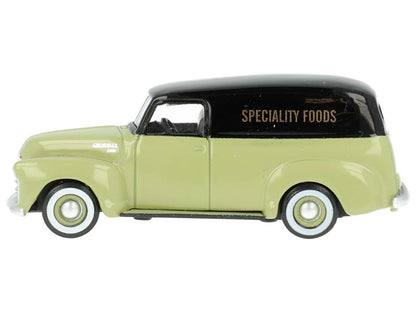 1950 Chevrolet Panel Van "Speciality Foods" Light Green and Black 1/87 (HO) Scale Diecast Model Car by Oxford Diecast