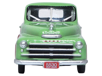 1948 Dodge B-1B Pickup Truck Green "Dan's Service Garage" 1/87 (HO) Scale Diecast Model Car by Oxford Diecast