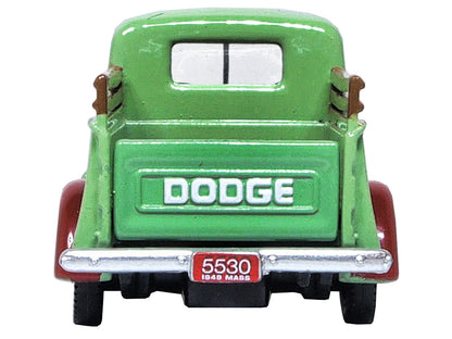 1948 Dodge B-1B Pickup Truck Green "Dan's Service Garage" 1/87 (HO) Scale Diecast Model Car by Oxford Diecast