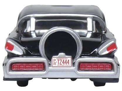 1957 Mercury Montclair Tuxedo Black 1/87 (HO) Scale Diecast Model Car by Oxford Diecast